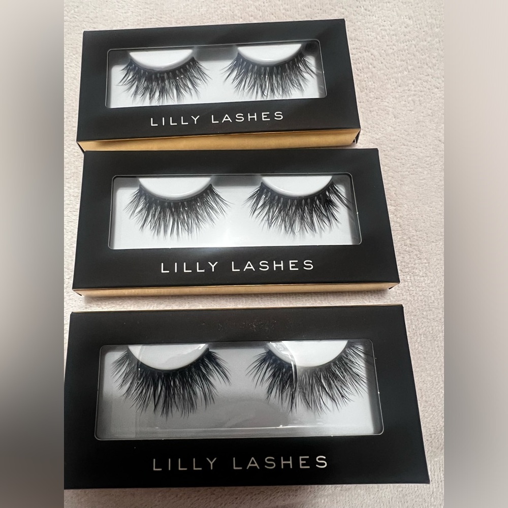 New Lilly Lashes Faux mink eyelashes lashes 3 pairs